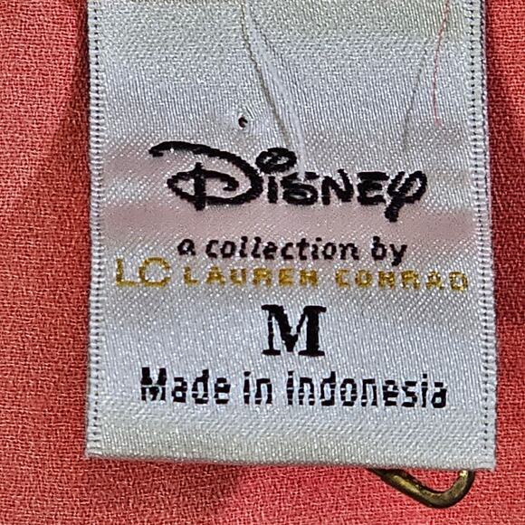 Disney Lauren Conrad Blouse Womens M Coquette Barbiecore Romantic Kawaii Pink - Picture 5 of 8